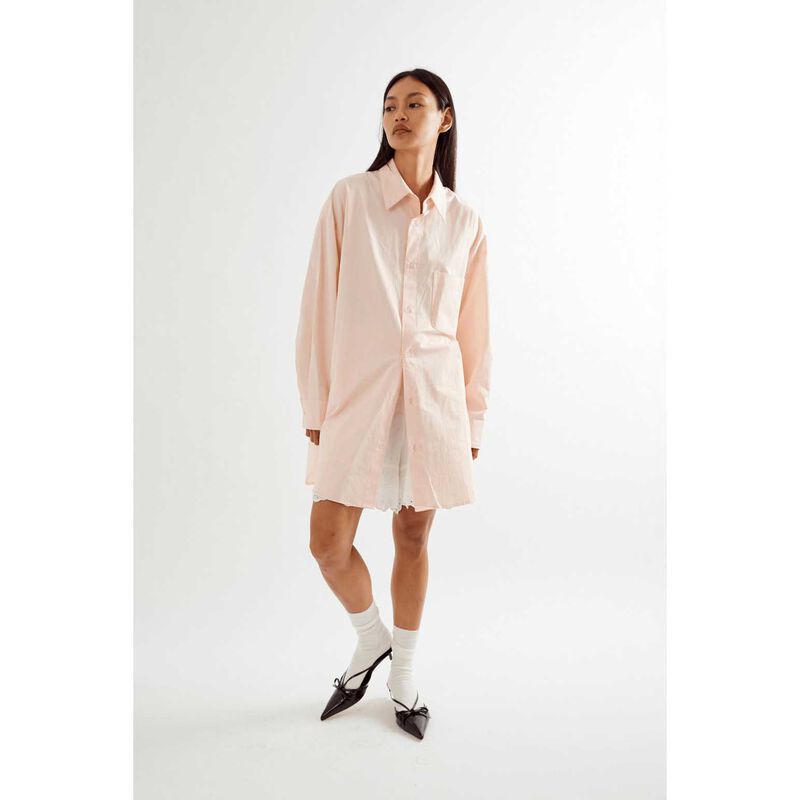 COMMONPLACE ESSENTIALS Peachy Oversized Shirt image number 3